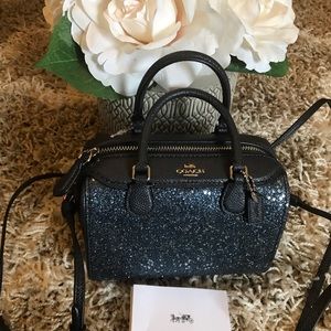 Coach Micro Bennett Stars Glitter Satchel